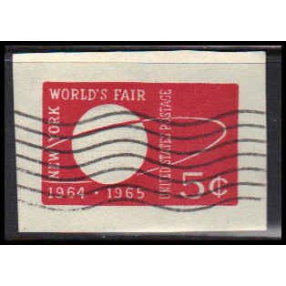 Used U546 5c New York World's Fair Very Fine Cut Square Z2883