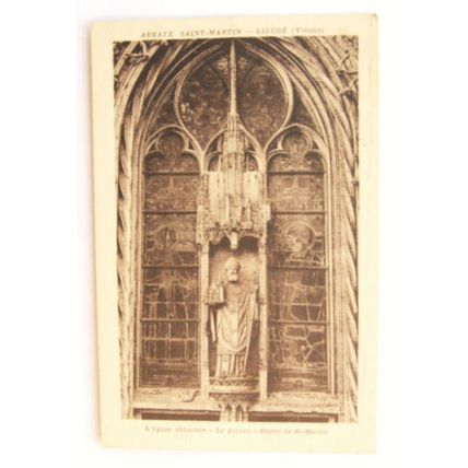 1935 postcard Abbaye Saint Martin, Liguge