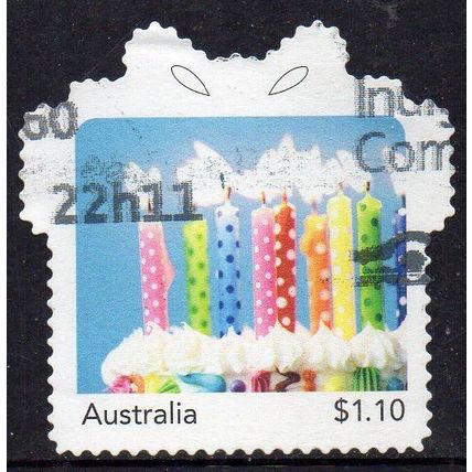 Australia 2022 MyStamps - Special Occasions - Birthday - Candles $1.10 Used