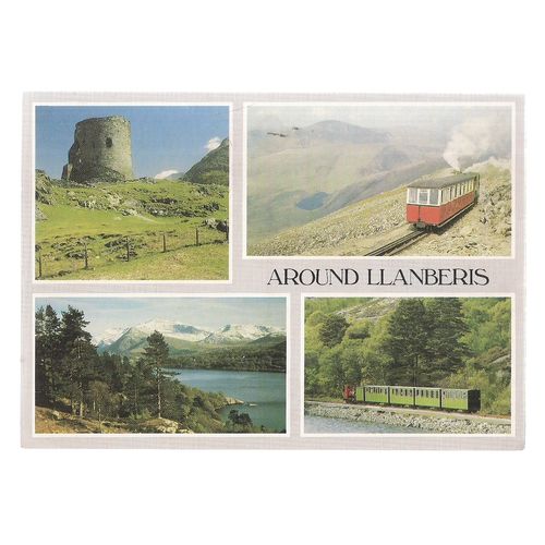 AROUND LLANBERIS,SNOWDONIA Wales vintage unused postcard Judges #