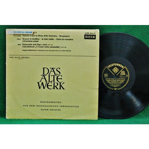 Siegfried Hildenbrand - Das Alte Werk-Orgel-Barock-Schweitz - AWD 9925-C - NM