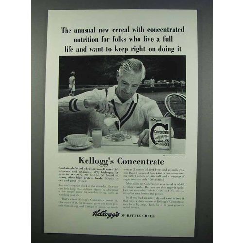1962 Kellogg's Concentrate Cereal Ad - Unusual
