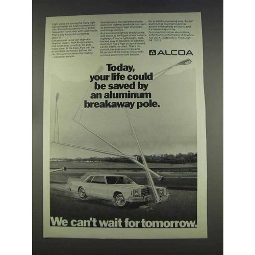 1977 Alcoa Aluminum Ad - Breakaway Pole