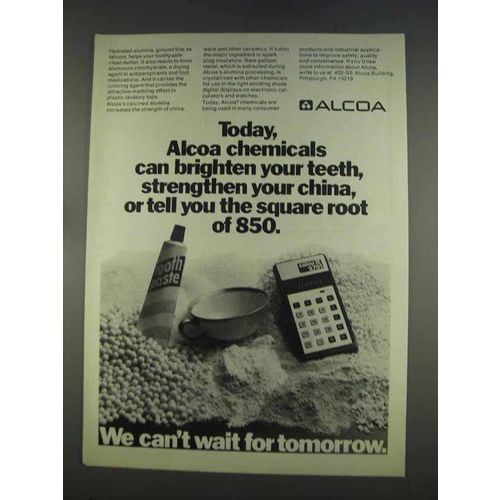 1977 Alcoa Aluminum Ad - Chemicals Brighten Teeth