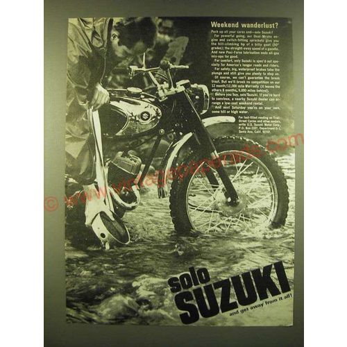 1966 Suzuki Motorcycles Ad - Weekend wanderlust?