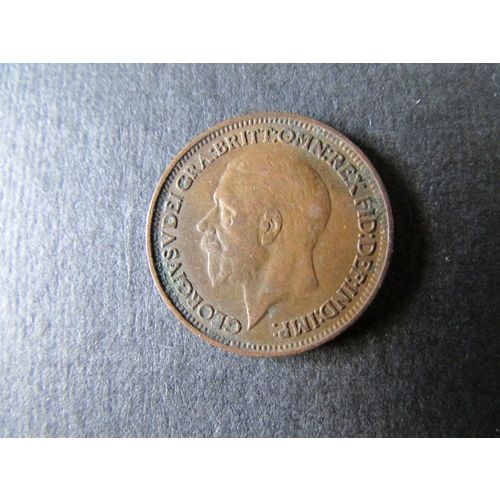1929 GEORGE V FARTHING FREE POST. AAS