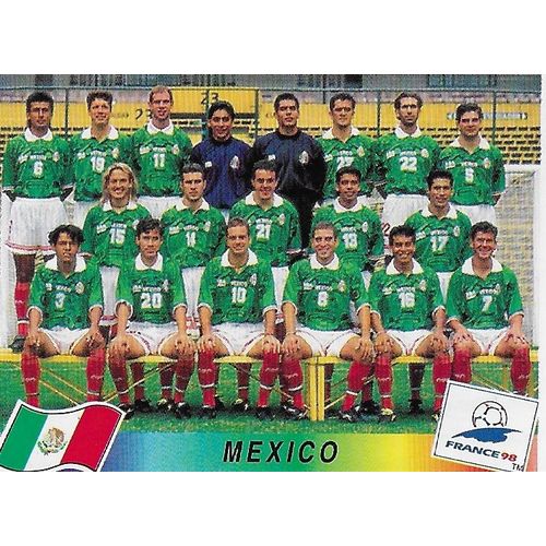 Panini's FIFA World Cup France 1998 Stickers: No.353 - Mexico Team