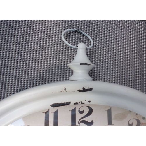 Lavendel Wanduhr aus Metall 28cm, Geschenkidee