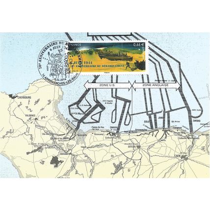 France Mi 5852 CM: 70th Anniversary of D Day (Arromanches-les-Bains Postmark).