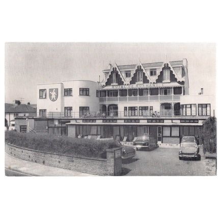 HOTEL de NORMANDIE, ST. HELIER, JERSEY, used vintage postcard RP 1970 pm =