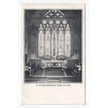 St Etheldreda's Church High Altar Holborn London Postcard