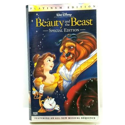 Walt Disney’s Beauty and the Beast (VHS, 2002, Special Platinum Edition) (G36)