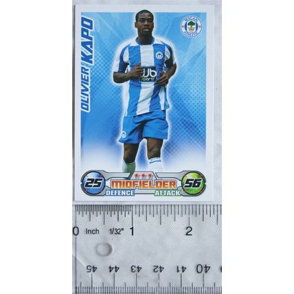 2008/09 Topps Match Attax Trading Card - Olivier Kapo, Wigan Athletic