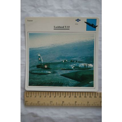 Lockheed T-33 - USA - Trainer - Collectors Club Card