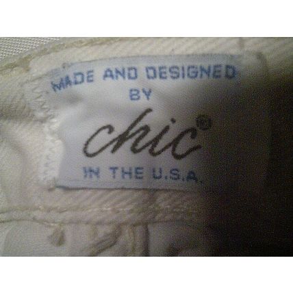 Chic white jeans size 10 petite 30" inseam vintage 1980s