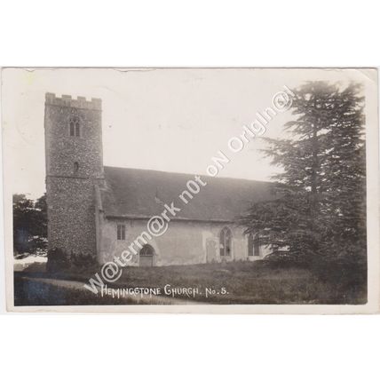 RP St Gregorys Church Hemingstone nr Ipswich Suffolk 1928