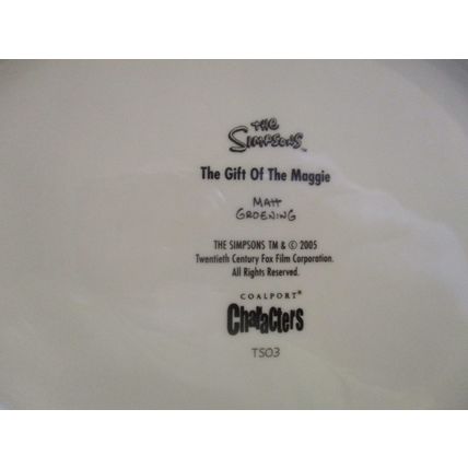 Coalport The Simpsons The Gift of the Maggie Boxed