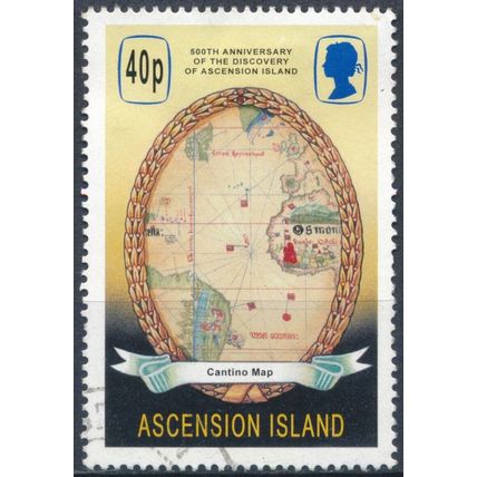 500th Anniv Discovery of Island: 40p - Ascension 2001 - F H - SG 821