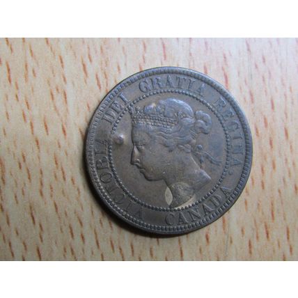 1900 Queen Victoria 1 Cent Canada Coin