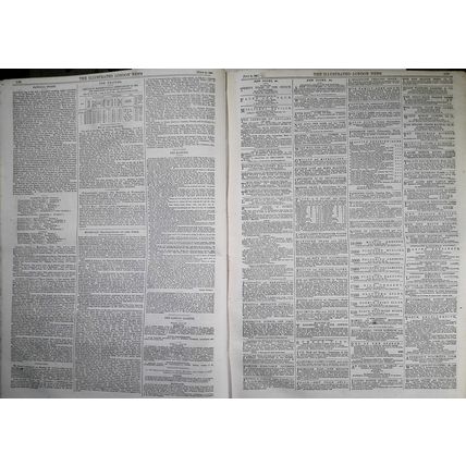 Illustrated London News, July 30, 1859. Railway Map of Lower Egypt; Mantua; etc