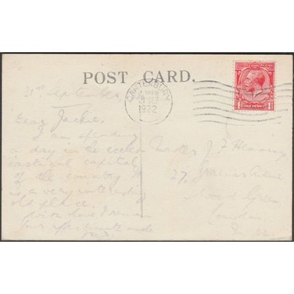 The East End, Canterbury Cathedral, Kent, 1922 - Lévy Postcard LL52