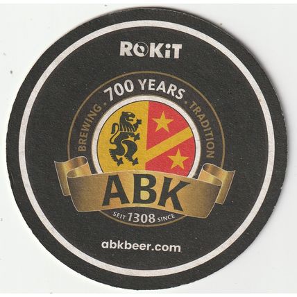 BEER MAT - ABK (AKTIEN) BREWERY (GERMANY) - ROKIT