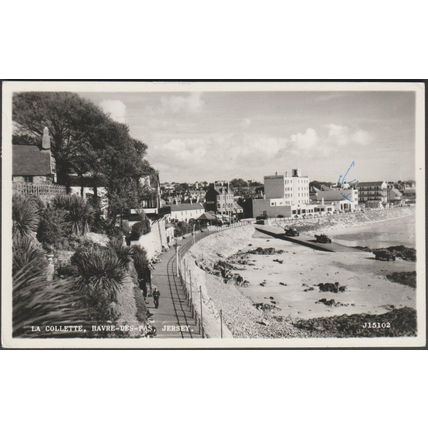La Collette, Havre-des-Pas, Jersey, 1961 - Photoway RP Postcard
