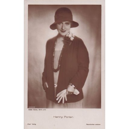 Freda Henny Porten German Silent Film Actress Old RPC Postcard