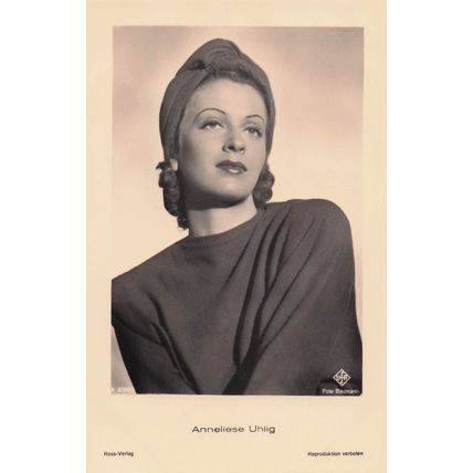 Annaliese Von Eschtruth German Film Actress of Greta Garbo Postcard