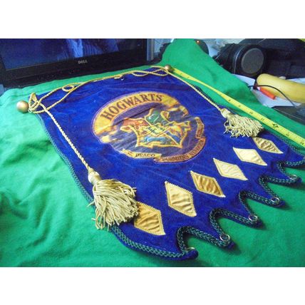 HOGWARTS Ornate Hanging BANNER! Best One Online!! $35.00 Shipped! This 16" Long