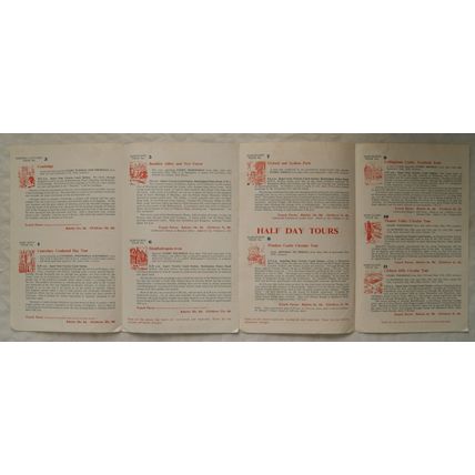 1956 Samuelsons Day & Half Day Tours & Edcursions from London