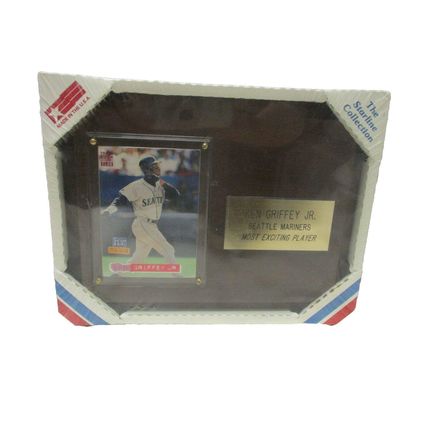 Vintage Ken Griffey Jr. Seattle Marines Solid Wood Wall Plaque