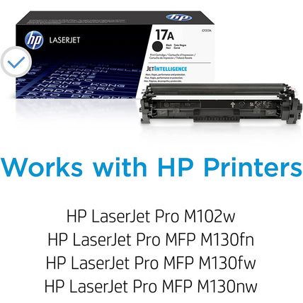 HP 17A Black Toner Cartridge | Works with HP Laserjet Pro M102 Series, HP Laserj
