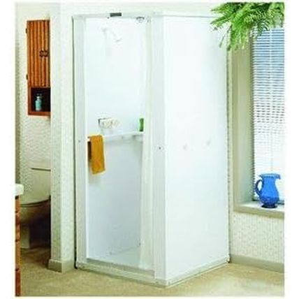 E.L. Mustee 80 32X32 Durastall Shower, White, 33.5 X 74.0 X 4.7