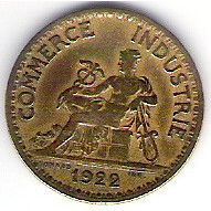 FRANCE 1 FRANC 1922