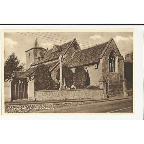 Wiltshire CRICKLADE St Mary's Church Postcard by Wyndham