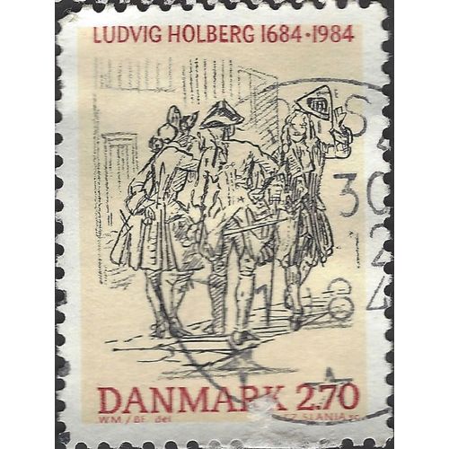 DENMARK, Ludwig Holberg, cream 1984, 2.70Kr