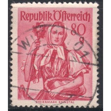 Austria 1948 - SG1123 - 80g rose - "Steiermark Ennstal" - used 2