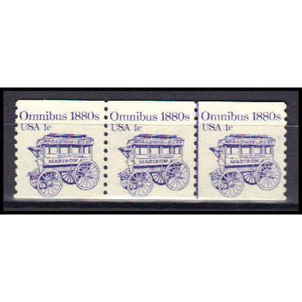 1897 1c Omnibus Fine MNH Dry Gum PNC 1/3 Z5700