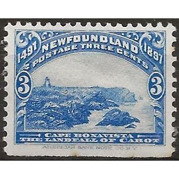Newfoundland 1897 SG68 3c Bright Blue Mounted Mint ..