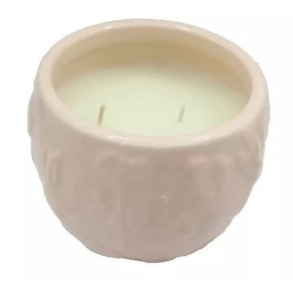 Pink Egg Shaped Ceramic Candle Vanilla Frosting Scented Candle Easter Bunny