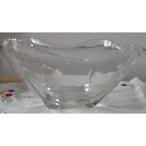 Vintage Glass Serving Bowl