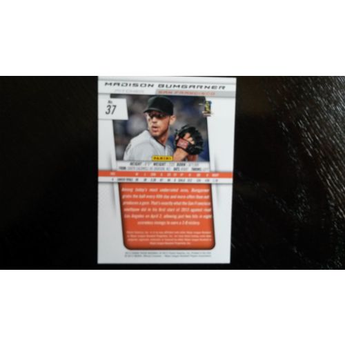 2013 Panini Prizm Card # 037 Madison Bumgarner Near Mint (7) SF Giants
