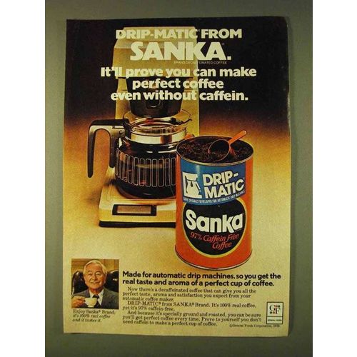 1979 Sanka Coffee Ad - Robert Young - Drip-Matic