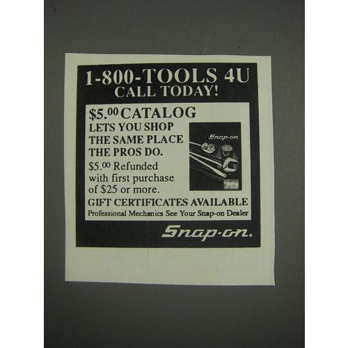 1990 Snap-On Tools Ad - 1-800-Tools 4U call today!