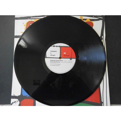 ERASURE 12" SINGLE.IT DOESN'T HAVE TO BE, MUTE 1987, 3 TRACKS , EXCELLENT CONDIT