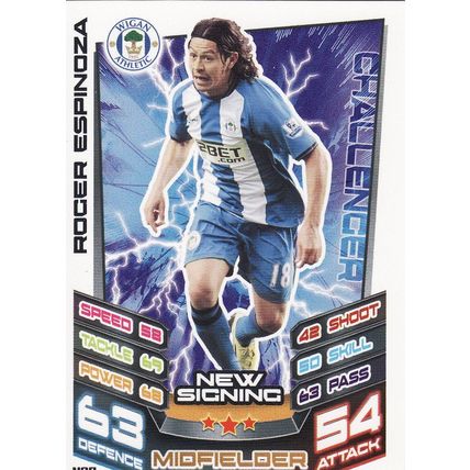 Match Attax Extra 2012/2013 N20 Roger Espinoza Wigan Athletic