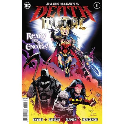 DARK NIGHTS DEATH METAL #1 (DC 2020) CAPULLO ENHANCED FOIL EMBOSSED COVER NM+