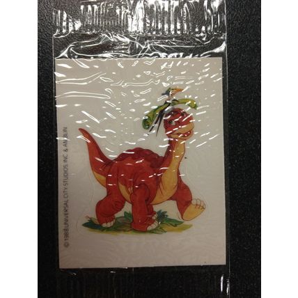 The Land Before Time sticker Littlefoot Cereal promotion Sealed in wrap