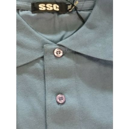 SSC BLUE COTTON S/S POLO SHIRT T-SHIRT 2XL £19.99 BNWT